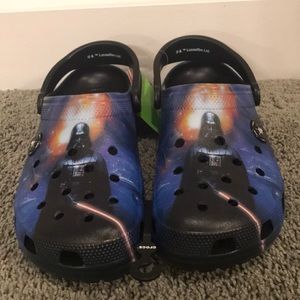 Men’s Crocs size 12 Darth Vader